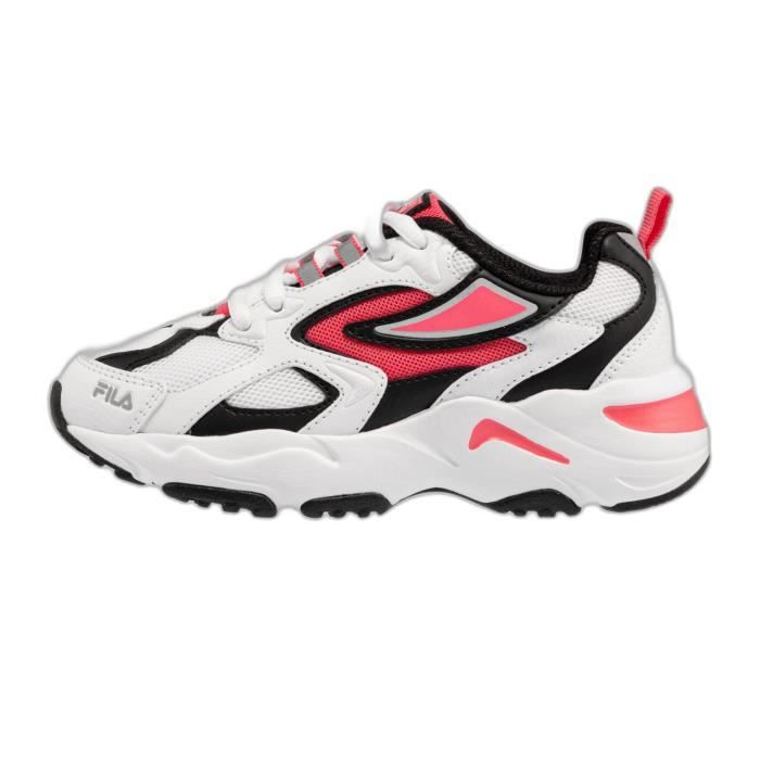 chaussures de running enfant fila cr-cw02 ray tracer - blanc/corail - taille 30