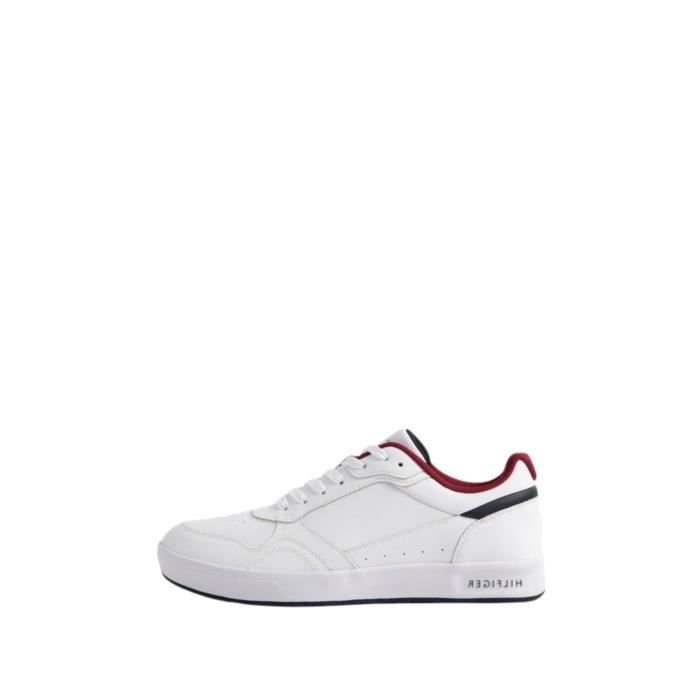 Tommy Hilfiger Baskets en cuir homme Tommy Hilfiger Ref 58780 YBR Blanc