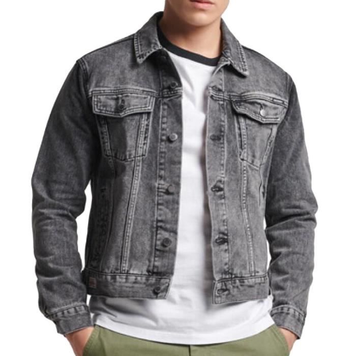 Veste en jean superdry homme hotsell
