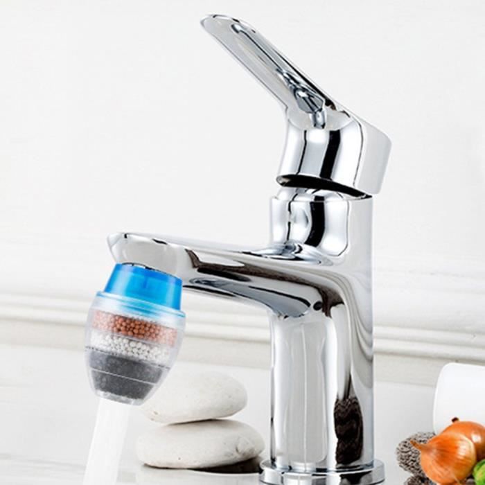 Comparer les prix de Filtre de robinet de cuisine universel purificateur d'eau du robinet Portable filtre à eau multicouche à charbon actif
