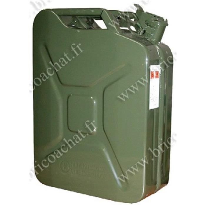Dönges Jerrican En Tôle D'acier - 10 L - Olive (bidon D'essence, Bidon