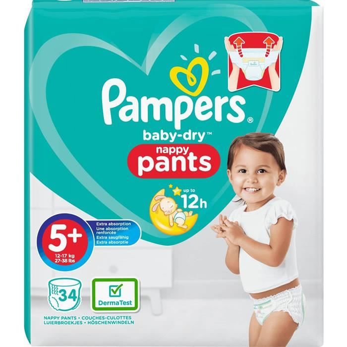 Pampers - Baby Dry Pants - Gr. 5 - Mega Pack - 82 Stück - 12/17KG