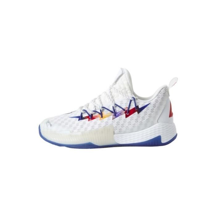 Chaussures de basketball indoor Peak Lou Williams 2 édition 6th man - blanc/bleu/rouge - 43