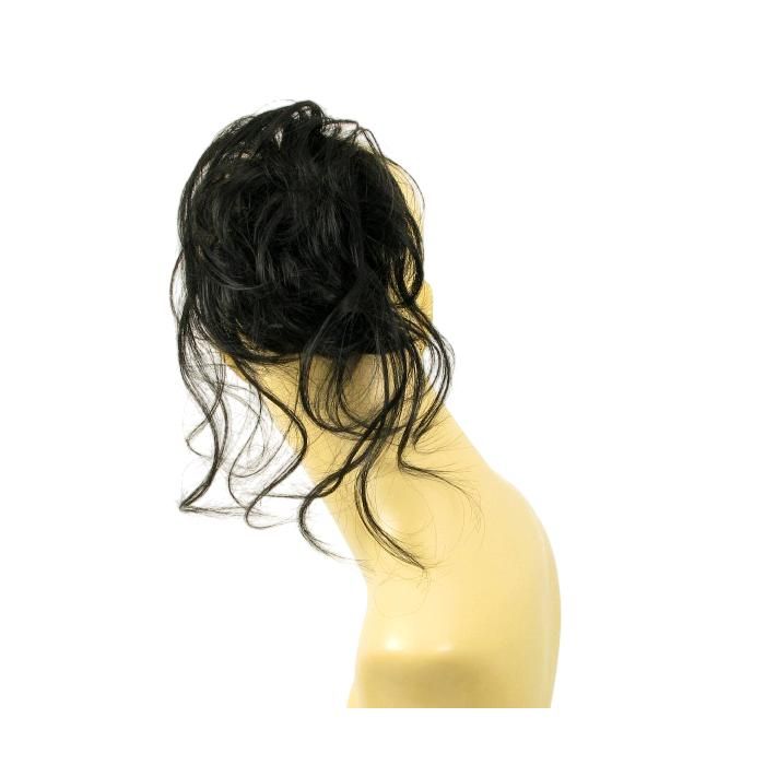 Postiche Chignon (chouchou) Synthétique - Couleur Chocolat Méché Cuivré Clair, Taille Moyenne - Neuf Avec étiquettes