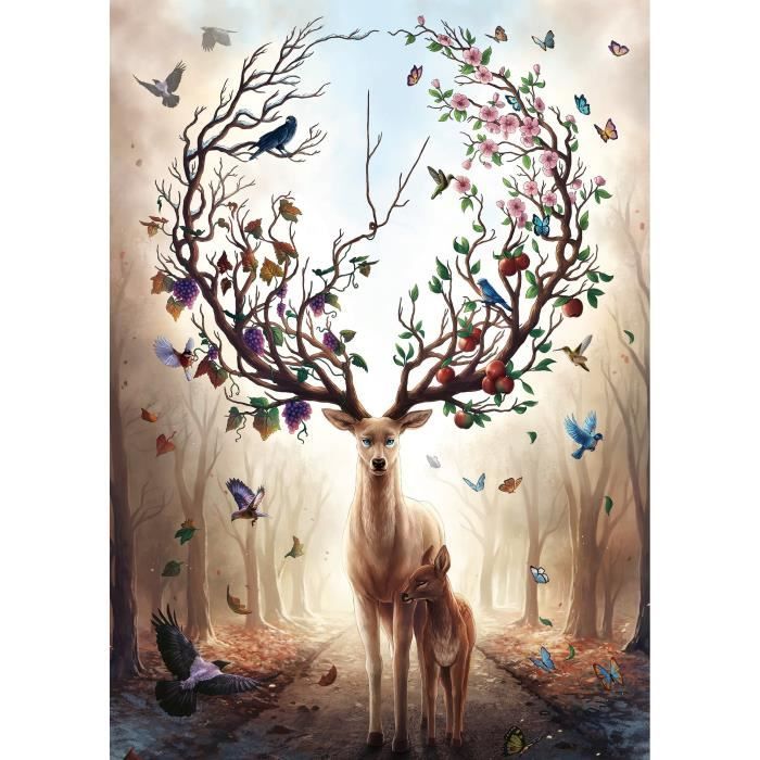 Puzzle 1000 pièces Cerf fantastique Ravensburger France - vue 2