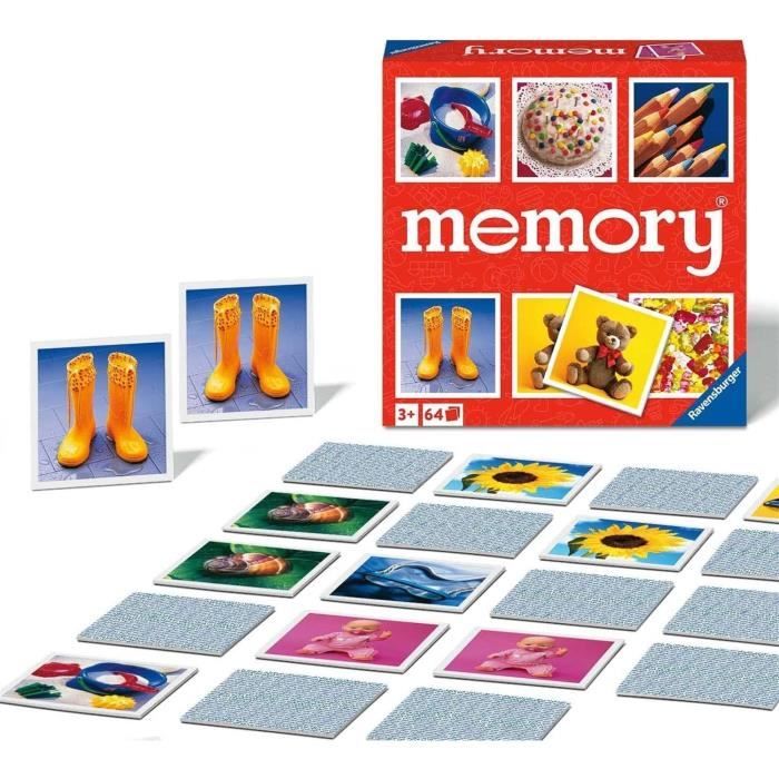 Jeu de mémoire - RAVENSBURGER - Ravensburger 20880 - Multicolore - 64 cartes - 2 joueurs ou plus