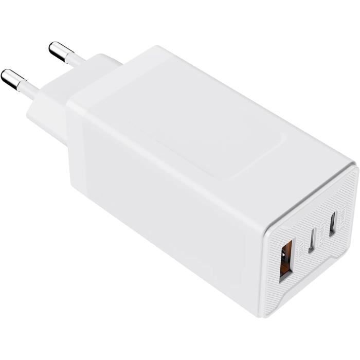 Chargeur USB-C GaN 30W Sonero - Charge Rapide, Détection Automatique, Blanc, Compact Pour Voyage