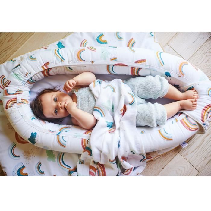 Cocon Bebe Matelasse Nid Reducteur De Lit Arc En Ciel Cdiscount Puericulture Eveil Bebe Cocon Bebe Matelasse Nid Reducteur De Lit Arc En Ciel Cdiscount Puericulture Eveil Bebe