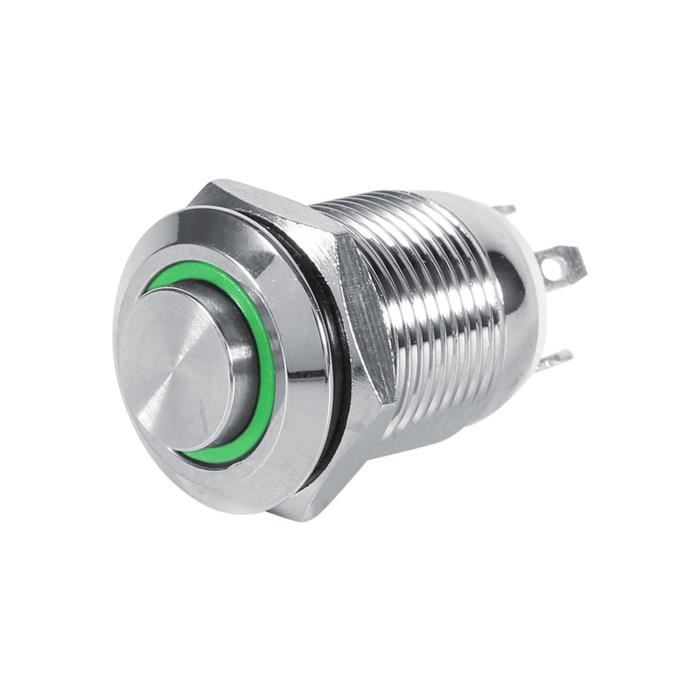 Micro-bouton-poussoir à bascule lumineux à LED électronique étanche IP67 Interrupteur pour l'interrupteur de pièces automatiques