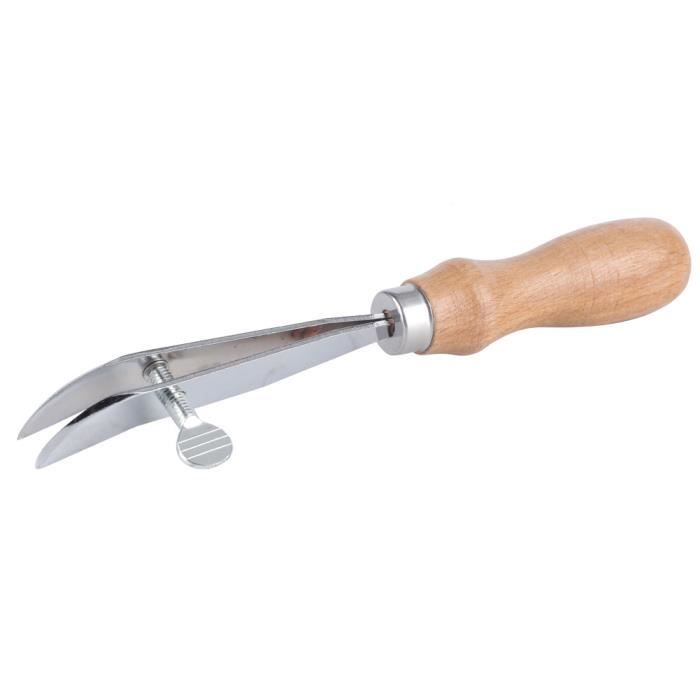 Zerone Tondeuse de bord en cuir Edge Creaser Cuir Fente peu profonde Bordure Dispositif Trimmer