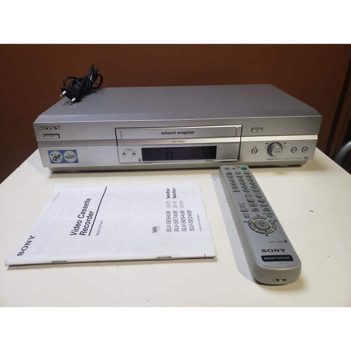 MAGNETOSCOPE SONY SLV SE640 6 TETES HiFi Stereo Lecteur ENREGISTREUR K7 Cassette Video VHS VCR + TELECOMMANDE - vue 2