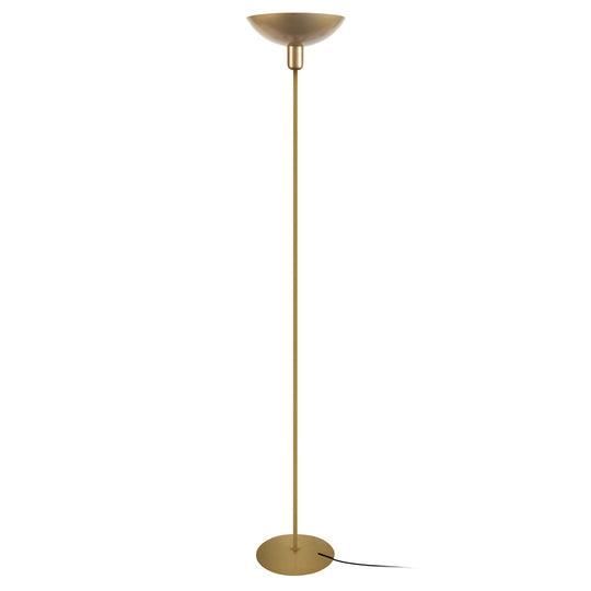 DEMI LUNE-Lampadaire droit métal doré Abat-jour: bol métal doré 1 ampoule E27 pop color P30xD30xH165cm