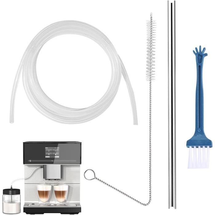 CCYKXA Tuyau à Lait En Acier Inoxydable Et Brosse De Nettoyage Pour Machine A Cafe Kit De Remplacement Pour Tuyau A Lait Accessoire Pour Mousseur A Lait Entretien Facile 89683704