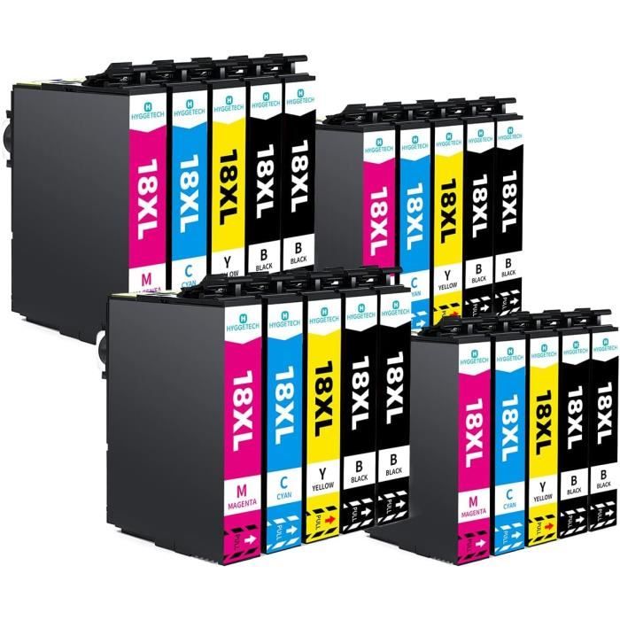 Cartouches Encre Compatibles HP Designjet - Lot 5 (2 Noir, 1 Cyan, 1 Magenta, 1 Jaune) - Volume 69 Ml - Référence 10 82