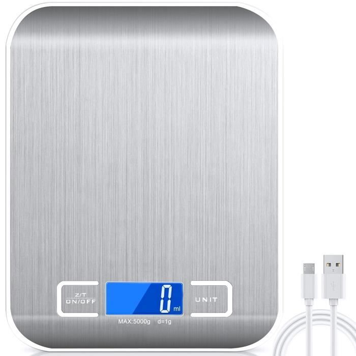 Balance De Cuisine électronique 10kg / 1g - Précise, Numérique, Pour Aliments Et Lettres
