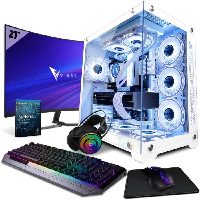 Vibox II-20 SG PC Gamer – 27Écran Pack – Intel i5 10400F – RTX 5060 Ti 8Go – 16Go RAM – 1To NVMe SSD – Win11 – WiFi