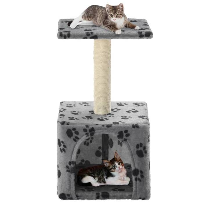 vidaXL Arbre à chat avec griffoirs Motif pattes