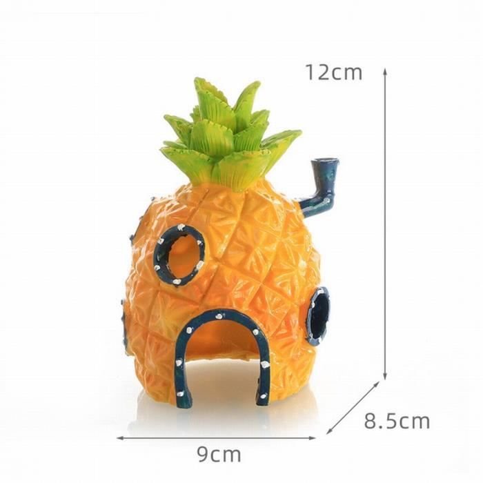 Meilleurs prix pour Décoration d'aquarium Personnage de dessin animé SpongeBob SquarePants Ornement d'aquarium en résine Décoration flottante 1