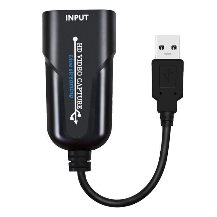 1Pc Carte vidéo USB à HDMI Convertisseur Capture de jeu audio pour