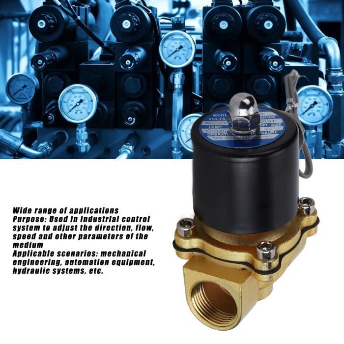 Électrovanne 1/4 NPT 12V DC 2 Voies Normalement Fermée – Rapide & Fiable – Air, Eau, Gaz