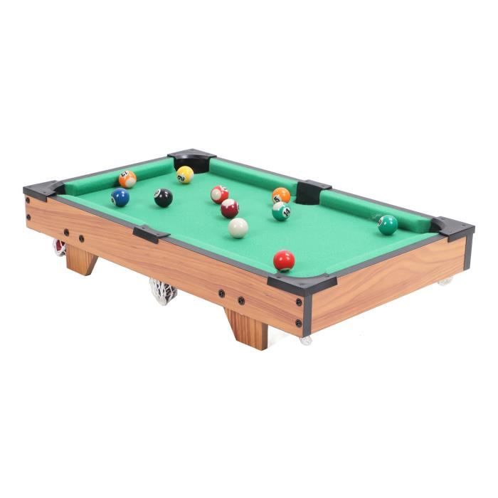 Tragbarer Billardtisch Für Kinder – 54 Zoll, Mit Queues, Bällen & Zubehör, Für Spielzimmer & Party