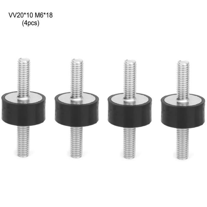 Supports Antivibration Caoutchouc M4 10mm X 10mm Mâle/femelle - Lot De 4 Pièces Uxcell