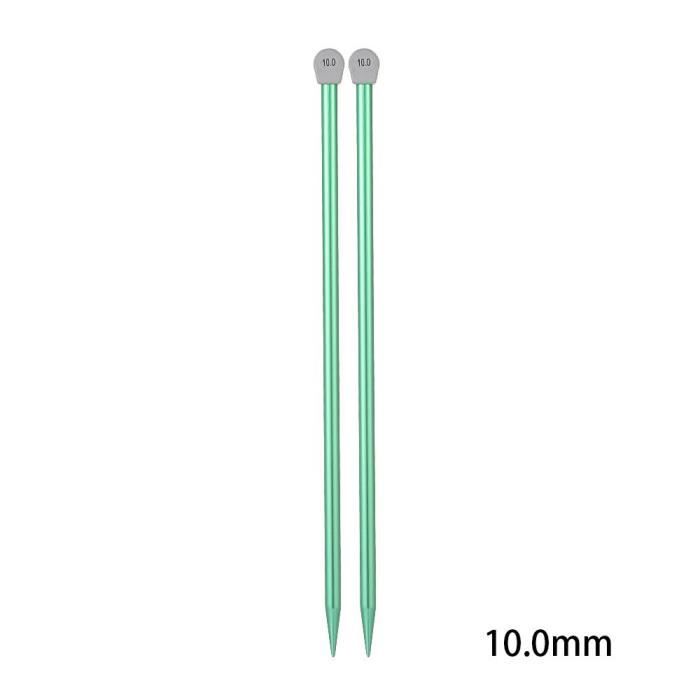 6 Crochets à Tricoter Aluminium 4mm Sourcing Map - Pour Crochet, Tricot Et Loisirs Créatifs - Vert