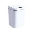 Poubelle intelligente poubelle automatique des ordures de capteur pour la cuisine des ordures de salle de bain recharge blanche-1