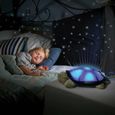 Veilleuse Projecteur Bébé Veilleuse Tortue musicale Tranquil Doux LED Lumière Nuit Enfant Fille Garçons, Rose-1