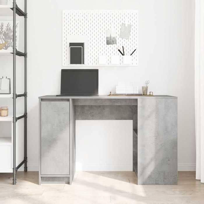 Bureau d'étude-Bureau gris béton 120 x 42 x 76 cm ,Bois d'ingénierie ...