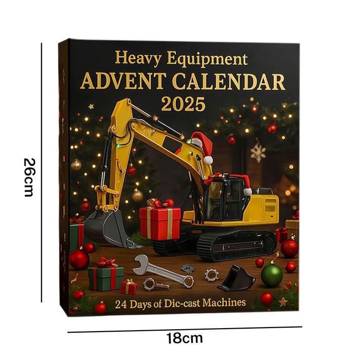 Calendrier De L'Avent 2025 - 24 Mini Engins De Chantier - Cadeau Enfant/adulte Collectionneur - Jouets Construction, Pelleteuse, Machines - 3