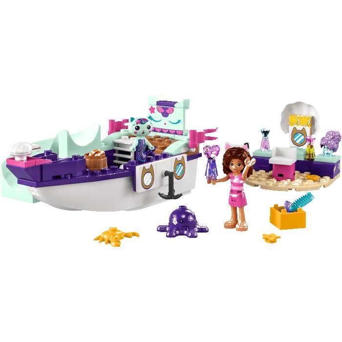 LEGO Gabby's Dollhouse 10786 Le bateau et le spa de Gabby et Marine ...