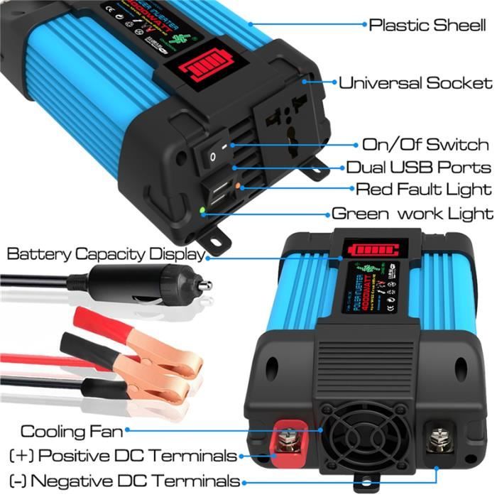 4000w du système domestique 220v l'onduleur avec chargeur de