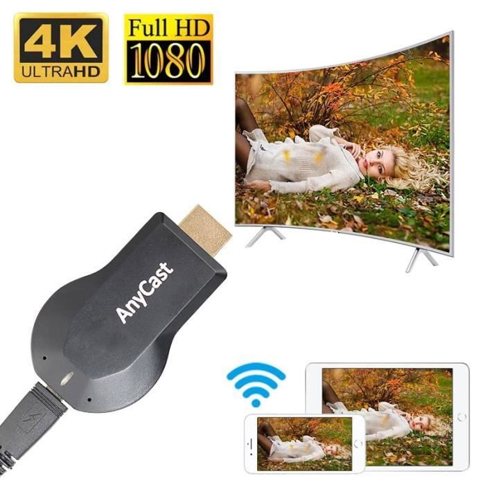 Clé TV HDMI WiFi 1080P HD, Dongle sans fil Miracast Airplay AnyCast DLNA,  Noir - Cdiscount TV Son Photo