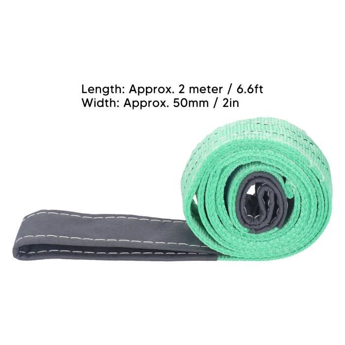 Kowaku 2X Sangle De Levage Remorquage 1m 1000 Kg - Corde Traction Voiture VTT Bateau