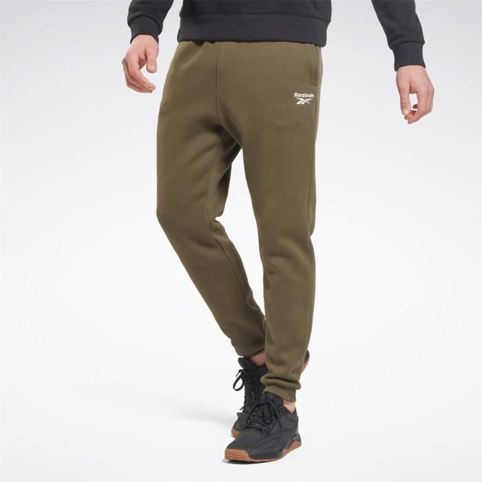 Pantalon de Fitness REEBOK Left Leg Jogger Olive pour Homme Respirant Running Indoor Vert Cdiscount Pret a Porter