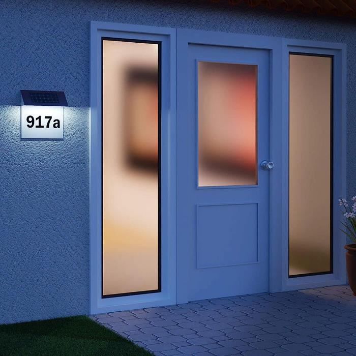 Numéro De Porte Solaire Plaque De Signalisation De Maison Moderne