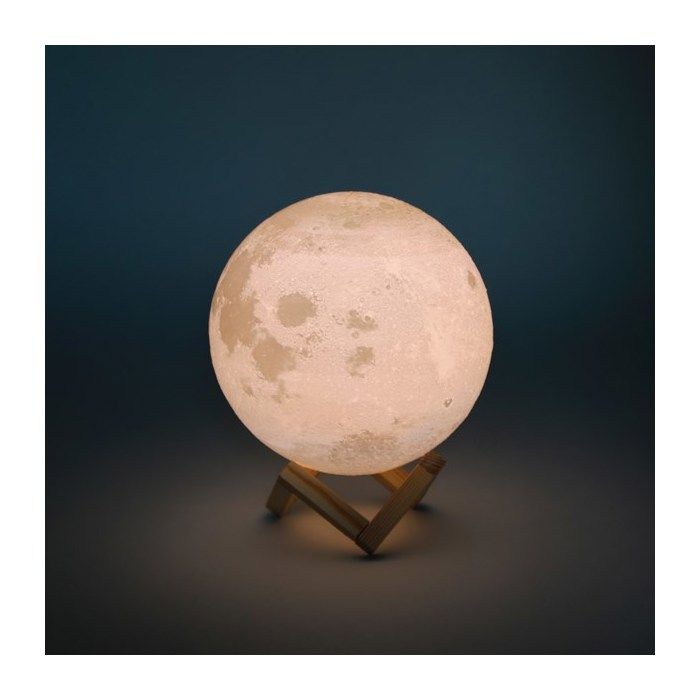 Lampe 3D Lune avec socle au choix