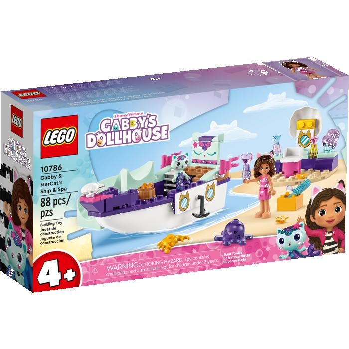 LEGO Gabby's Dollhouse 10786 Le bateau et le spa de Gabby et Marine ...