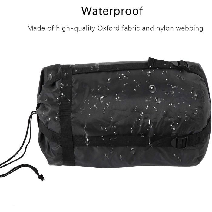 Housse De Sac De Couchage – Rangement Compression En Nylon 190T, 38 Cm, Léger, Avec Cordon – Pour Camping, Randonnée, Voyage, Entre 5 Et 25°C
