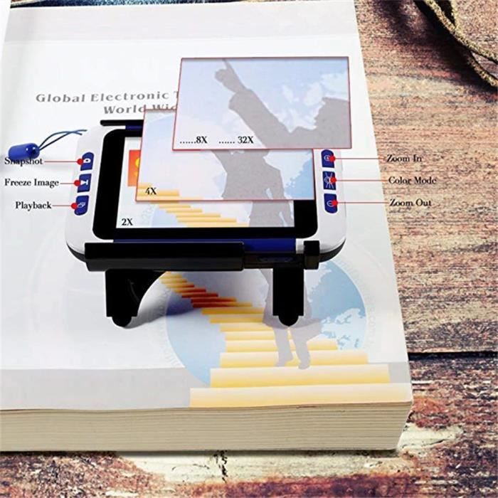 Loupe numérique GOTOTOP - Zoom 2x-25x - Aide à la lecture électronique  portable avec écran LCD 3,5 pouces - Cdiscount Appareil Photo