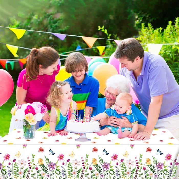 2 Nappes Jungle Imperméables 274x137cm - Thème Safari Pour Anniversaire Enfants - Baby Shower Décoration