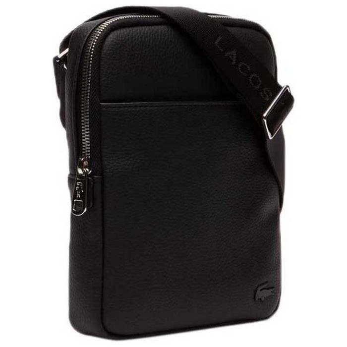 Lacoste Sacoche homme S FLAT CROSSOVER BAG GAEL NH2839GL Couleur Noir Taille TU 000 BLACK Cdiscount Bagagerie Maroquinerie