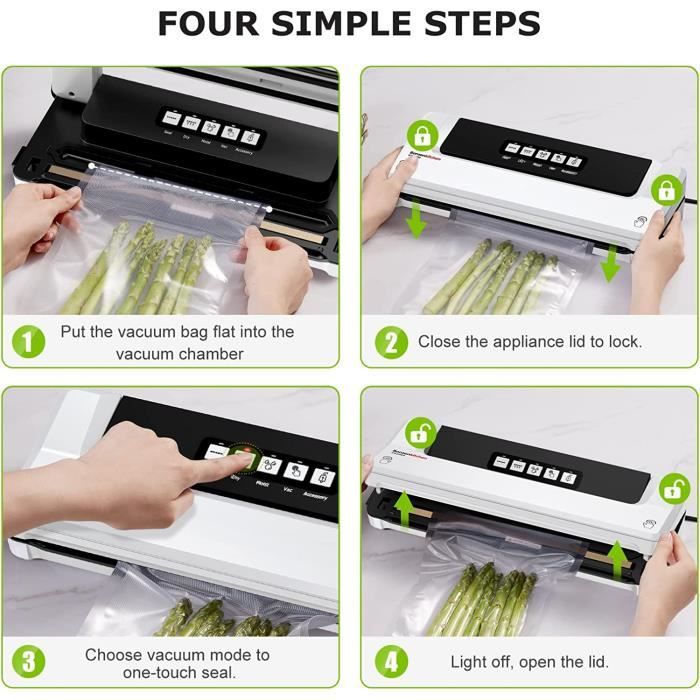 Machine Sous Vide Alimentaire 5 en 1 Bonsenkitchen Appareil de Mise