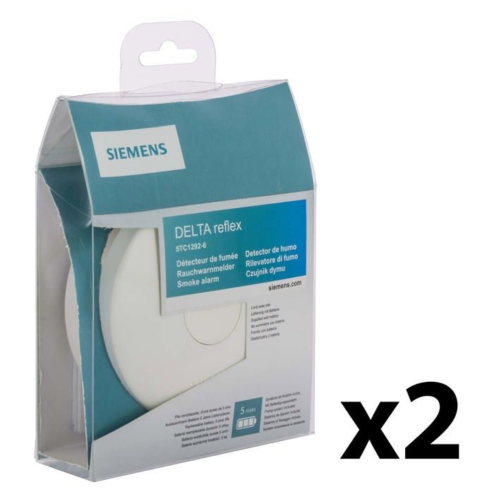 Détecteur Fumée Siemens NF - Autonomie 5 Ans - Garantie 3 Ans - Alarme 85dB