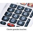 Téléphone filaire senior Alcatel TMax 10 - 6 mémoires directes avec photo - Fonction mains-libres - Blanc-3
