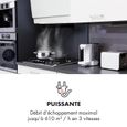 Hotte aspirante cuisine 60 cm - Klarstein - 600m³/h - hotte inclinee avec 3 vitesses - LED - hotte murale classe B - blanc-3