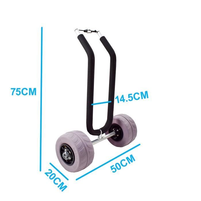 Toboli Chariot de Transport Double Pliable - Charge Max. 45 kg - en Toboli Chariot de Transport Double Pliable - Charge Max. 45 kg - en