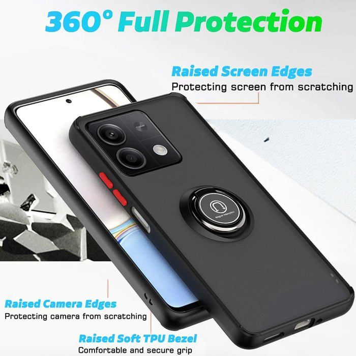 Coque Xiaomi Redmi Note 13 5G Avec Anneau-Support - Ma Coque