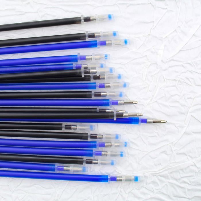 Recharges Stylo Legami Effaçables Bleues - Lot De 16, Pointe 0.7 Mm, Encre Thermosensible - Écriture Et Dessin